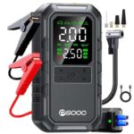 PSOOO Jump Starter Power Pack 8000A Air Comp 150PSI Tyre Inflator 12V with voucher. Sold by Wannengda FBA