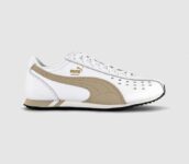 PUMA Sprint Trainers – White Dusty Tan – Size 4 / 5