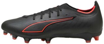 PUMA Unisex Ultra 6 Match Firm Ground/Artifical Ground Football Boots, PUMA Black-PUMA Red, 10.5 UK