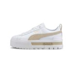 PUMA Womens Mayze Sneaker, White/Peyote, UK 4