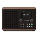 PURE Classic H4 DAB/FM Bluetooth Radio – Walnut & Coffee Black