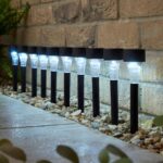 Pack of 10 Solar Plastic Stake Lights
