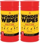 Pack of 2 x 100 SIKA – Wonder Wipes Multi-Use Cleaning Wipes for Hands, Tools & Surfaces