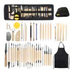 Packool 45-Piece Pottery Tool Kit with Bag and Apron