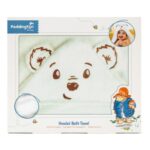 Paddington Baby Hooded Towel, 100% Cotton, Bear Hood, 75x75cm