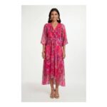 Paisley Burn out Twist Midaxi Dress