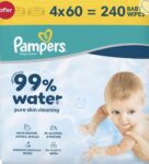 Pampers 99 Percent Water Plastic Free Baby Wipes