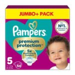 Pampers Premium Protection Nappies Taped Size 5 54 Nappies JumboPack