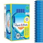 Paper Mate InkJoy 100ST Ballpoint Pens Medium Point (1.0mm) Blue 50 Count