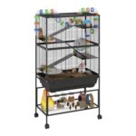 PawHut 5-Tier Rat Cage on Wheels, 17 Cm Tray