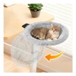 Pawaboo Cat Desk Bed Foldable Sunken Hammock up to 40lbs