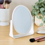 Pedestal Dual Sided Mirror White, Black or Clear Free C&C