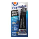 Permatex 82180 Ultra Black RTV Silicone Gasket Maker, Oil Resistant