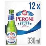 Peroni Nastro Azzurro Beer Lager Bottles 12x330ml (Clubcard Price)
