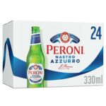 Peroni Nastro Azzurro Italian Lager, 24 x 330ml, 5% ABV, Brewed in Italy (Price at checkout)