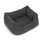 Petface Twilight Tweed Square Dog Bed, Small
