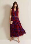 Phase Eight Adelaide Pleated Midaxi Dress – Size 6-14 – Free C&C