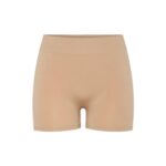 Pieces PC London Mini Shorts, Beige, UK 38