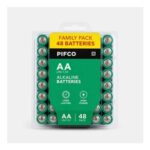 Pifco Alkaline Batteries 48 Family Pack – AA