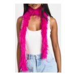 Pink Faux Feather Boa