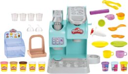 Play-Doh Kitchen Creations Super Colourful Cafe Play Food Coffee Toy With 20 Accessories And 8 Pots