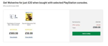 PlayStation 5 Console Disc – Slim Console and Marvels Wolverine PS5 Game