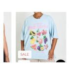 Plus Fruit Market Printed T Shirt