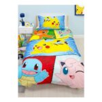 Pokemon Blue Retro Polycotton Duvet Cover Set