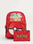 Pokémon Red Backpack with Pencil Case