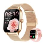 Popglory Smart Watch 1.96 Health Fitness Tracker SpO2 HR BP