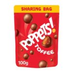 Poppets Milk Choc Coated Chewy Toffee 100g