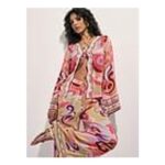 Previous next River Island Swirl Print Cover up – Orang