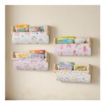 Prime Savings-Decalsweet 4-Piece Floating Wall Bookshelves for Kids