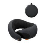 ProtoArc Memory Foam Travel Neck Pillow, 360 Support, Black