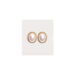 Public Desire Gold Tone Vintage Style Faux Pearl Stud Earrings