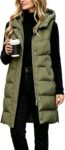 Puffer Jackets Women Long Winter Coats Sleeveless Puffy Jacket