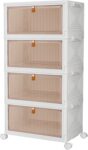 PurKeep Storage Boxes with Lid – 23L4 Tier Plastic Storage Box with Lid