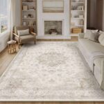 PureCozy Vintage Rugs Living Room Rug 200x300cm Beige Washable Carpet – Sold by RONGBEN / FBA