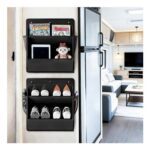 QUMENEY 2-Pack RV Over-the-Door Shoe Organizer with Adhesive Tape