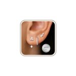 RANKEEF S925 Sterling Silver Hoops & Stud Earrings Set