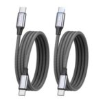 RAVIAD USB C to USB C Charger Cable 2Pack 1M 100W 5A Fast Charging Cable