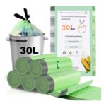 RAYITO 80x30L Bin Liners, Drawstring Bags