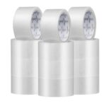 REQUISITE NEEDS Pack of 12 – Heavy Duty Packaging Tape 48mm x 66m Strong Adhesive Roll for Packing, Shipping & Moving