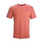 RNLI Courage Coordinates Back Print Mens T-shirt, Orange – S / M