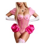 RSLOVE Womens Bodysuit Princess Costume, Pink, Size S