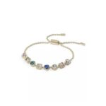 Radley London 18ct Gold Plated Multi Stone Friendship Style Bracelet