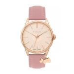 Radley London Lewis Lane Ladies Coin Edge Bezel Vintage Pink Watch