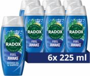 Radox Mineral Therapy Feel Awake 2-in-1 Shower Gel & Shampoo 6x 225 ml