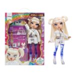 Rainbow High Sparkle & Shine Doll – Whitney – 28cm Fashion Doll with White Hair and Magic Bubbles in Legs