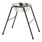 Raised Dog Bowl on Heavy-Duty Stand, 2500 Ml Stainless Dish